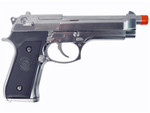 WE M9 Airsoft Gas Blowback Pistol Full Metal - Silver