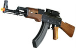 UTG AK47 Tactical WarHawk Electric Airsoft Metal AEG Gun w/ Wood Furniture