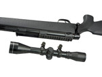 TSD Tactical SuperX-9 Airsoft Sniper Rifle Black OPS Bolt Action W/ Metal BiPod & Scope