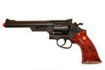 TSD Black Gas Revolver .357 MAGNUM Pistol 6 Shooter Airsoft Guns W/ Shells - 6" Barrel