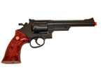 TSD Black Gas Revolver .357 MAGNUM Pistol 6 Shooter Airsoft Guns W/ Shells - 6" Barrel