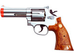 Silver TSD Airsoft Gas Revolver W/ Shells