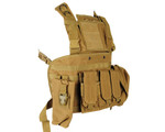 Defcon Gear Tactical 600 Denier Airsoft Vest - Commando Chest Rig - FDE