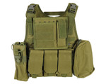 Defcon Gear 600D Commando V2 Chest Rig Airsoft Vest - Olive Drab