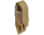 Warrior Tactical Vest Accessory Pouch - Single Magazine Molle - Tan