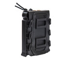 Warrior Tactical Vest Accessory Pouch - AR15 Single Magazine Molle Pull Down - Black Warrior Tactical Vest Accessory Pouch - AR15 Single Magazine Molle Pull Down - Black