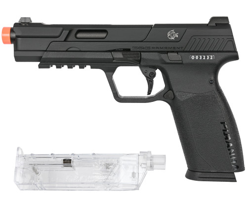 G&G Armament Piranha MK1 Gas Blowback Pistol - Black (GAS-GPM-PRN-BBB-UCM)