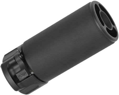 Atlas Custom Works Full Metal Socom QD Barrel Extension w/ Flash Hider (Mini) - Black (ACW-217-B2)