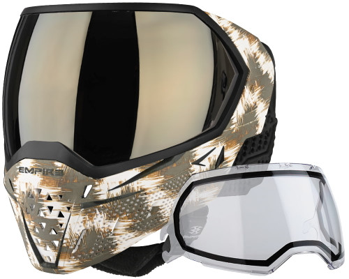 Empire EVS Full Face Mask w/ 2 Lenses - LE Seismic White