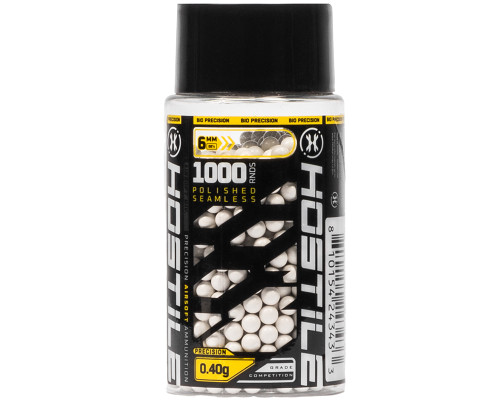 HK Army Hostile Biodegradable BB's - .40g - 1,000 Rounds - White