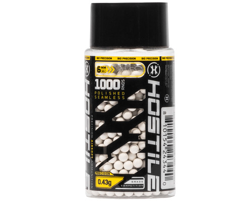 HK Army Hostile Biodegradable BB's - .43g - 1,000 Rounds - White