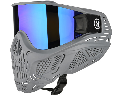 HK Army HSTL Skull Full Face Mask - Grey w/ Ice Lens