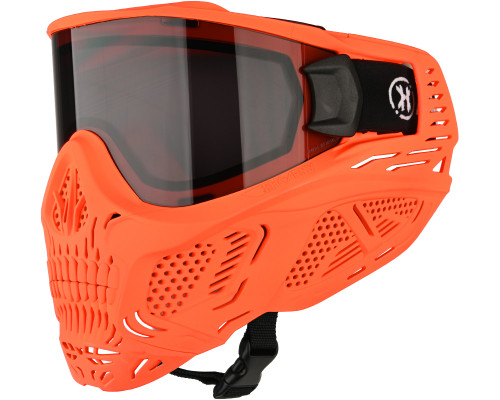 HK Army HSTL Skull Full Face Mask - Orange w/ Smoke Lens