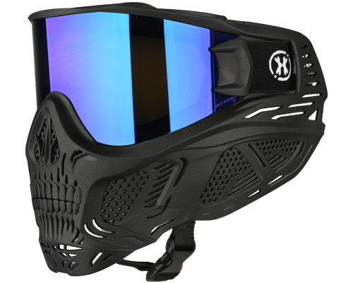 HK Army HSTL Skull Full Face Mask - Black w/ Ice Lens