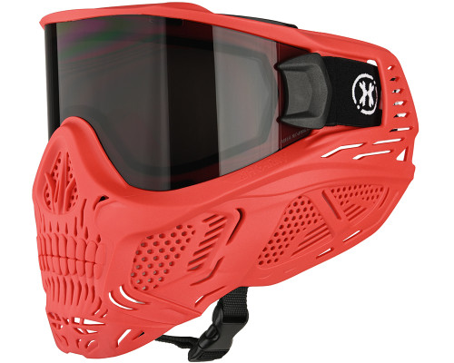 HK Army HSTL Skull Full Face Mask - Red w/ Smoke Lens