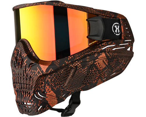 HK Army HSTL Skull Full Face Mask - Snake Red w/ Fire Lens