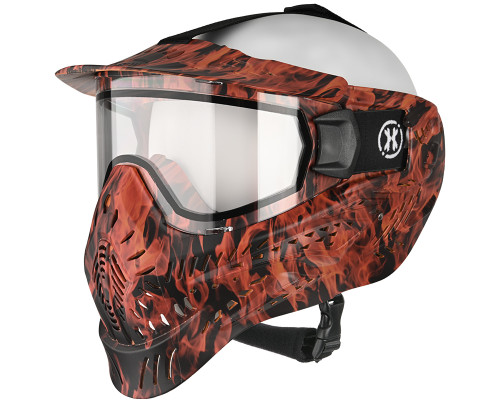 HK Army HSTL Full Face Mask - Flame w/ Clear Lens
