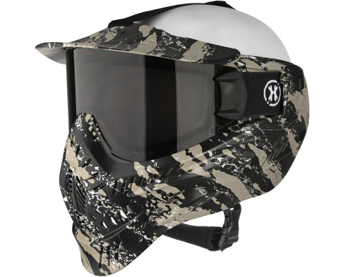 HK Army HSTL Thermal Paintball Mask - Fracture Black/Tan w/ Smoke Lens