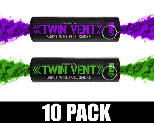 Enola Gaye Burst Smoke Grenade 10 Pack - Joker (Green/Purple)
