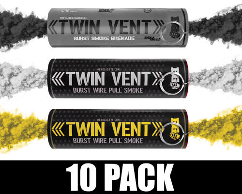 Enola Gaye Burst Smoke Grenade 10 Pack - Pittsburgh Football (Black/Yellow/White)