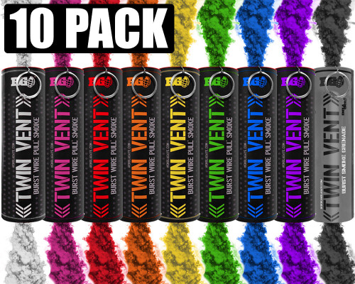 Enola Gaye Smoke Grenade - Burst - 10 Pack - Rainbow