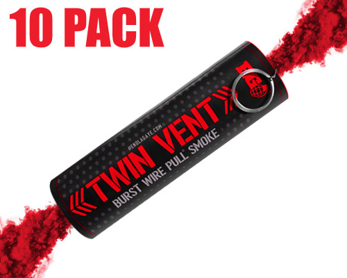 Enola Gaye Smoke Grenade - Burst - 10 Pack - Red