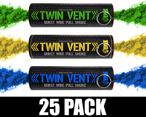Enola Gaye Smoke Grenade - Burst - 25 Pack - Brazil (Blue/Green/Yellow)