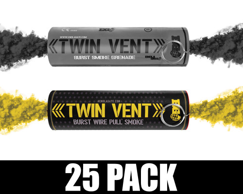 Enola Gaye Smoke Grenade - Burst - 25 Pack - Bumble Bee (Black/Yellow)