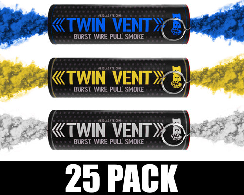 Enola Gaye Smoke Grenade - Burst - 25 Pack - Los Angeles Football (Blue/Yellow/White)
