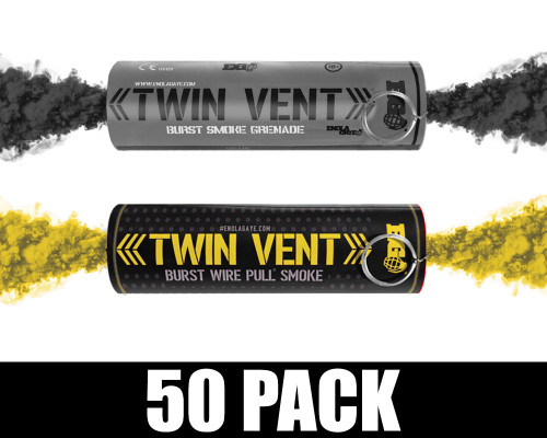 Enola Gaye Smoke Grenade - Burst - 50 Pack - Bumble Bee (Black/Yellow)