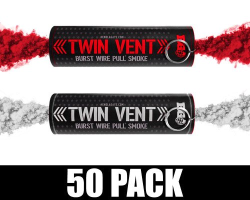 Enola Gaye Smoke Grenade - Burst - 50 Pack - Canada (Red/White)