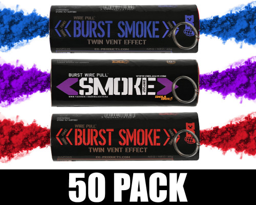 Enola Gaye Burst Smoke Grenade 50 Pack - Cosmic (Blue/Purple/Red)