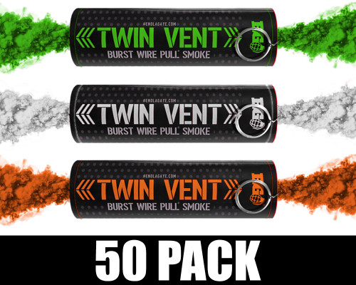 Enola Gaye Smoke Grenade - Burst - 50 Pack - Irish (Green/Orange/White)