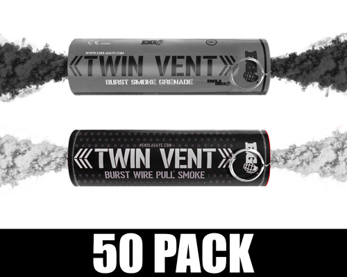 Enola Gaye Smoke Grenade - Burst - 50 Pack - Pirate (Black/White)