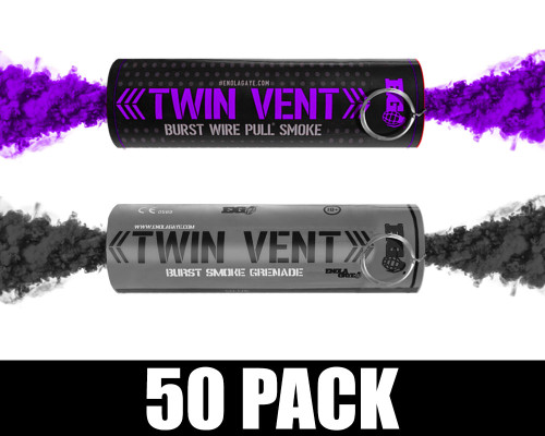 Enola Gaye Smoke Grenade - Burst - 50 Pack - Ultra Violet (Purple/Black)