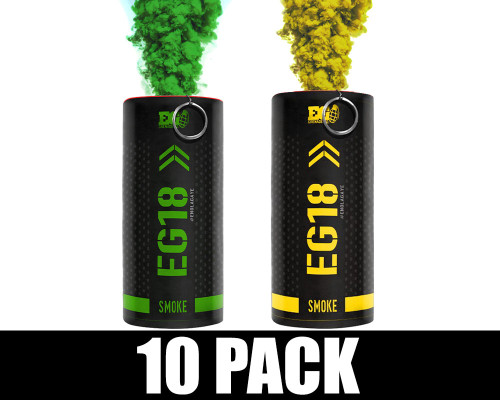 Enola Gaye Smoke Grenade - EG18 - 10 Pack - Greenbay Football (Green/Yellow)