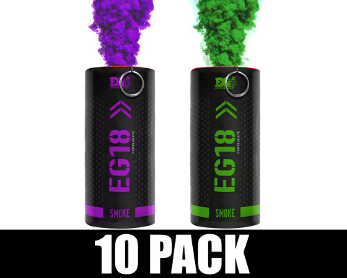 Enola Gaye Smoke Grenade - EG18 - 10 Pack - Joker (Green/Purple)