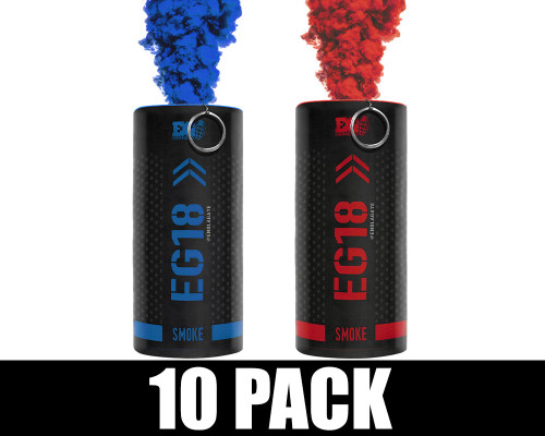 Enola Gaye Smoke Grenade - EG18 - 10 Pack - Optimus (Red/Blue)