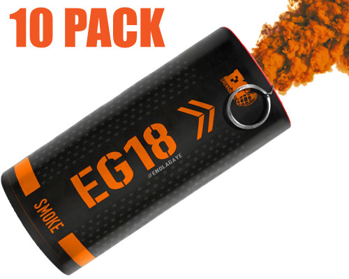 Enola Gaye Smoke Grenade - EG18 - 10 Pack - Orange