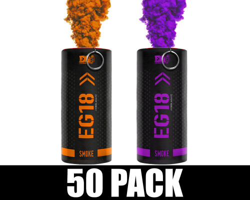 Enola Gaye EG18 Smoke Grenade 50 Pack - Phoenix Basketball (Orange/Purple)