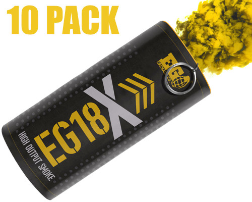 Enola Gaye EG18X Military Smoke Grenade 10 Pack - Yellow