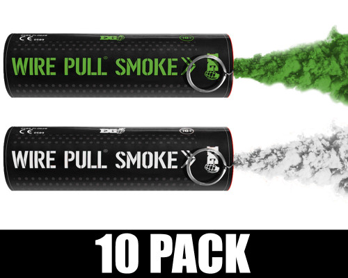 Enola Gaye Smoke Grenade - Wire Pull - 10 Pack - Boston Basketball (Green/White)