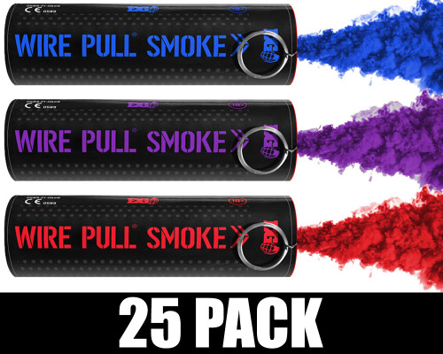 Enola Gaye Wire Pull Smoke Grenade 25 Pack - Cosmic (Blue/Purple/Red)