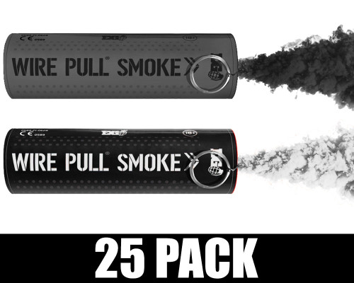 Enola Gaye Smoke Grenade - Wire Pull - 25 Pack - Pirate (Black/White)