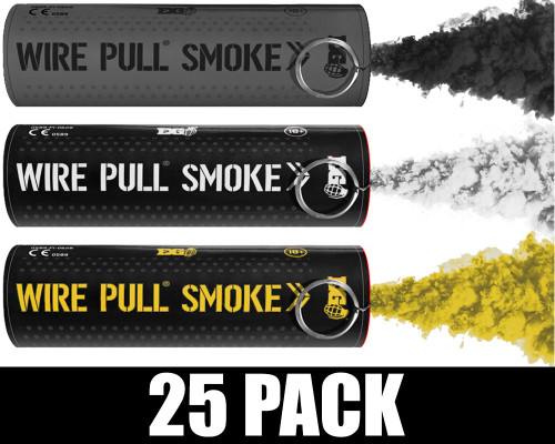 Enola Gaye Wire Pull Smoke Grenade 25 Pack - Pittsburgh Football (Black/Yellow/White)