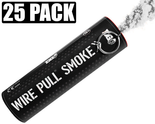 Enola Gaye Smoke Grenade - Wire Pull - 25 Pack - White