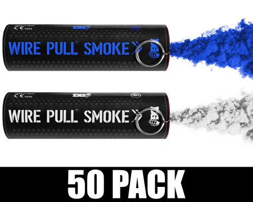 Enola Gaye Smoke Grenade - Wire Pull - 50 Pack - Los Angeles Baseball (Blue/White)