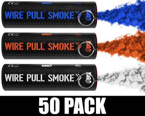 Enola Gaye Smoke Grenade - Wire Pull - 50 Pack - Oklahoma Basketball (Blue/Orange/White)