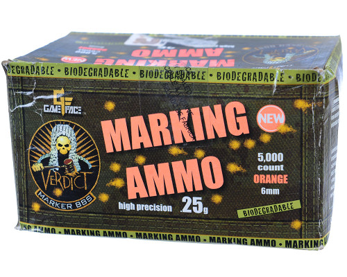 Game Face Verdict .25g Airsoft BB's - 5000 - Orange