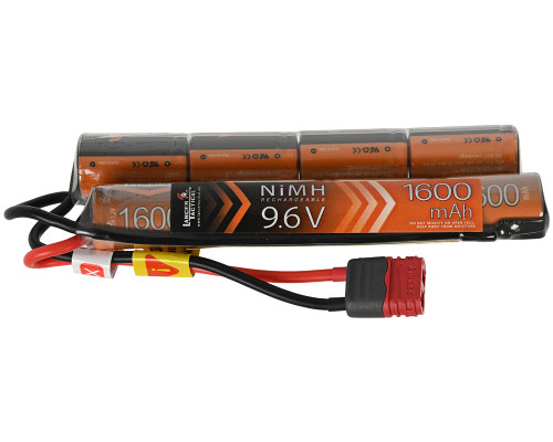 Lancer Tactical 9.6V 1600mAh Nunchuck NiMH Airsoft Battery - Deans Connector (LT9.6V1600ND)